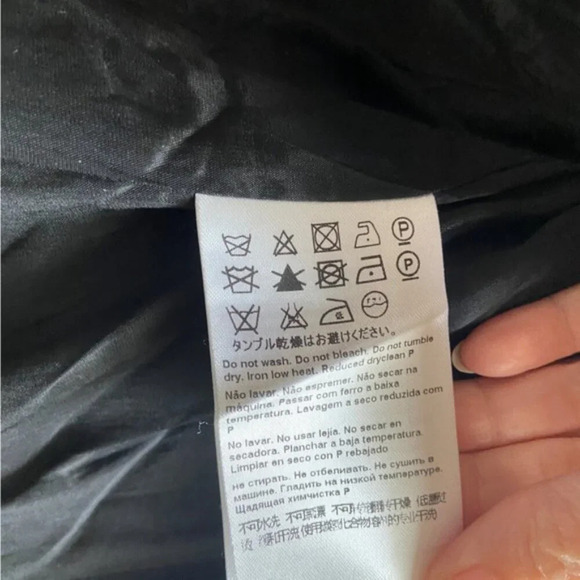 Escada Bushra Virgin Wool Angora black white plaid one button blazer Sz 38 - Picture 8 of 11